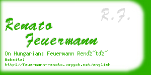 renato feuermann business card